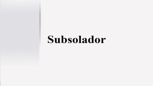 Subsolador